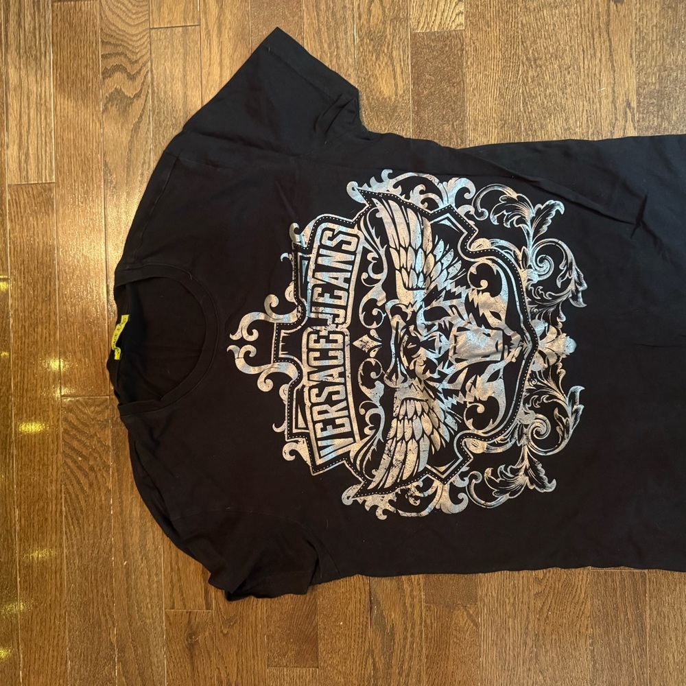 Versace Jeans Collection Black Graphic T-Shirt